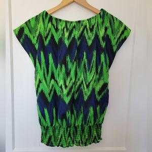 Micheal Kors Chiffon Cap Sleeve Blouse ~ Small